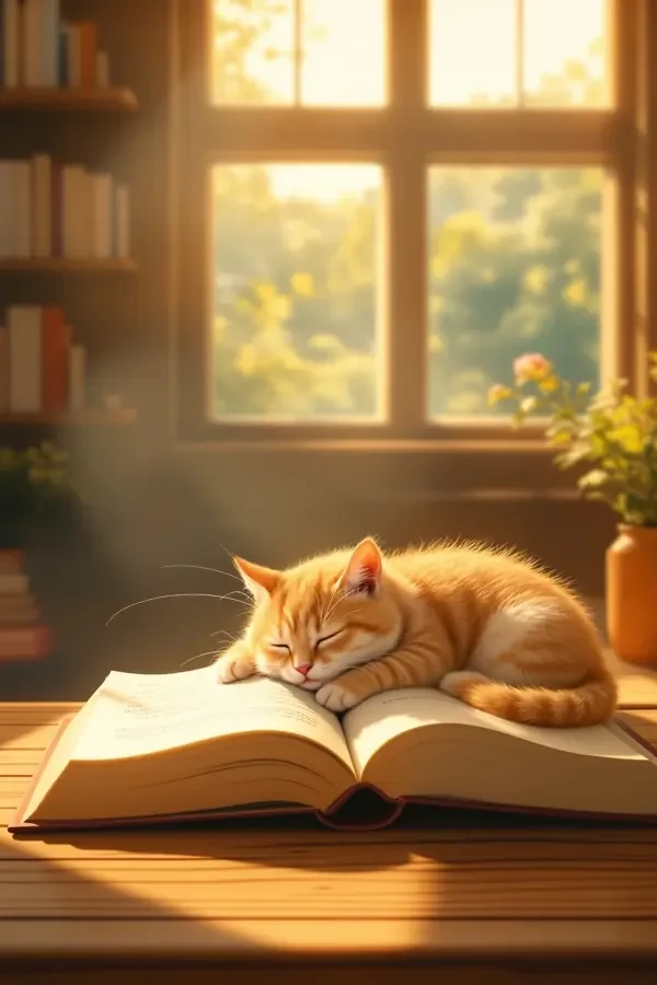 图书馆的猫电影海报